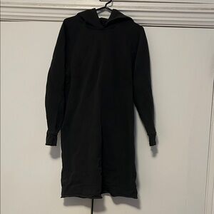 James Perse Charcoal Hoodie Sweatshirt Dress